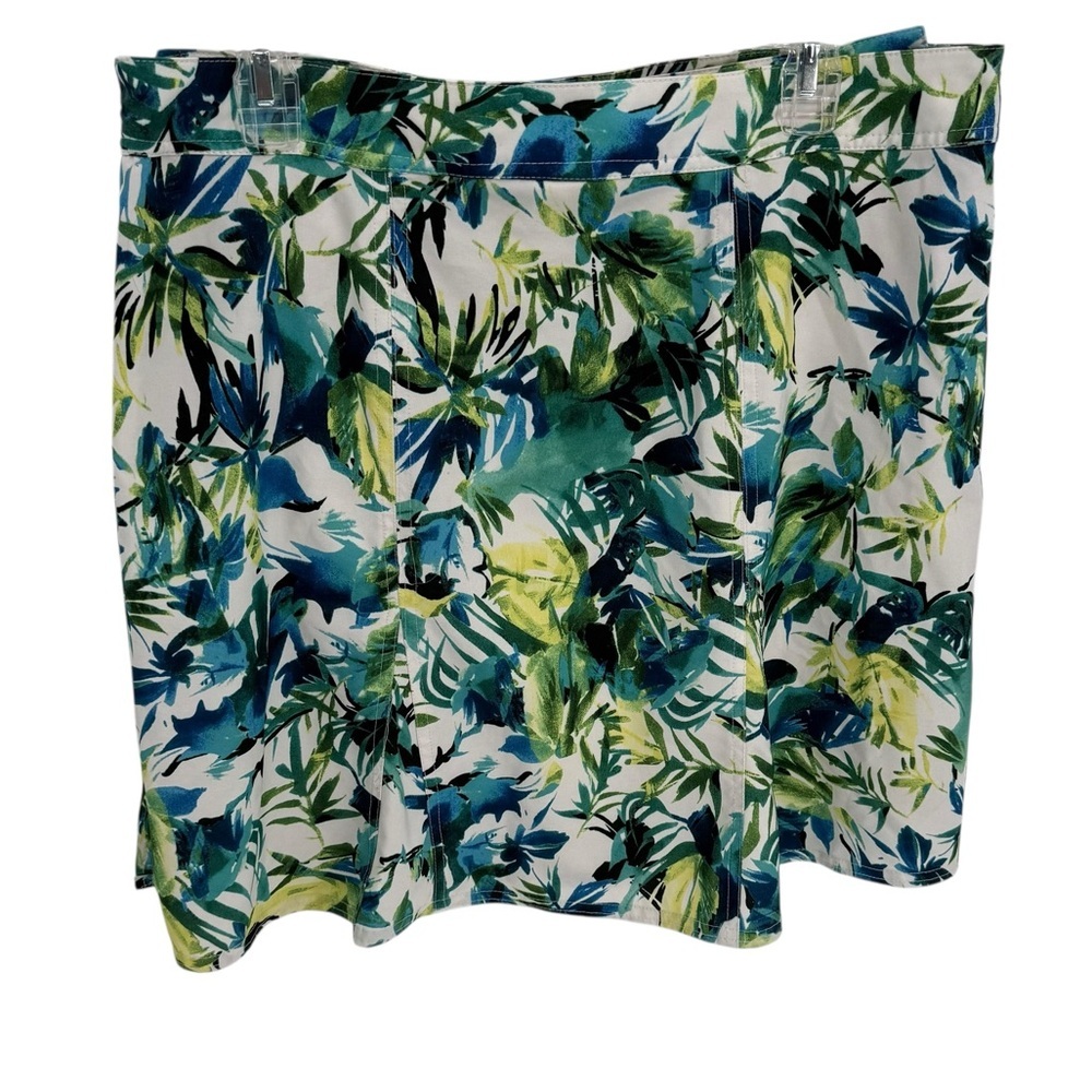 RipSkirt Hawaii Size Large Wrap Skirt Blue Green  Tropical Pattern Cover Up